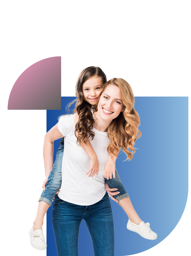 Happy mother and daughter smiling together, representing family care at Kids Smiles Pediatric Dentistry