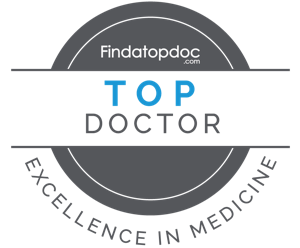 FindATopDoc Top Doctor badge awarded for excellence in pediatric dentistry in St. Louis