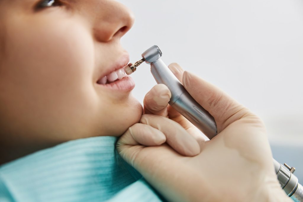 Pediatric dental check-up and cleaning at Kids Smiles Pediatric Dentistry in St. Louis, including x-rays and exams.