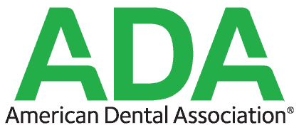 Green ADA logo representing the American Dental Association's endorsement of quality dental practices.
