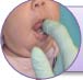 Gentle tongue-tie aftercare stretch for babies in St. Louis pediatric dental practice